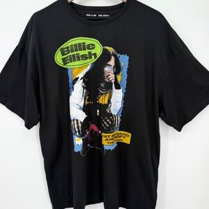 NWT Billie Eilish Hit Me Hard and Soft Tour 2024 2025 Tee Size L Black